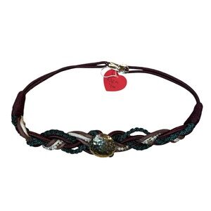 Vintage 80s braided belt, o/s